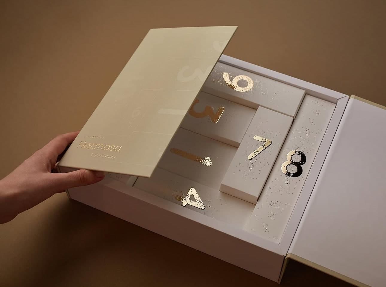 Jewelry Box · Armenia — Materials: Cordenons Plike Blue & Green 330 gsm — Print: White + CMYK — Post-printing: Velvet Lamination, Silver Foil Embossing, UV Emboss Varnish, Matte Varnish — Other: Natural Leather, Bamboo
